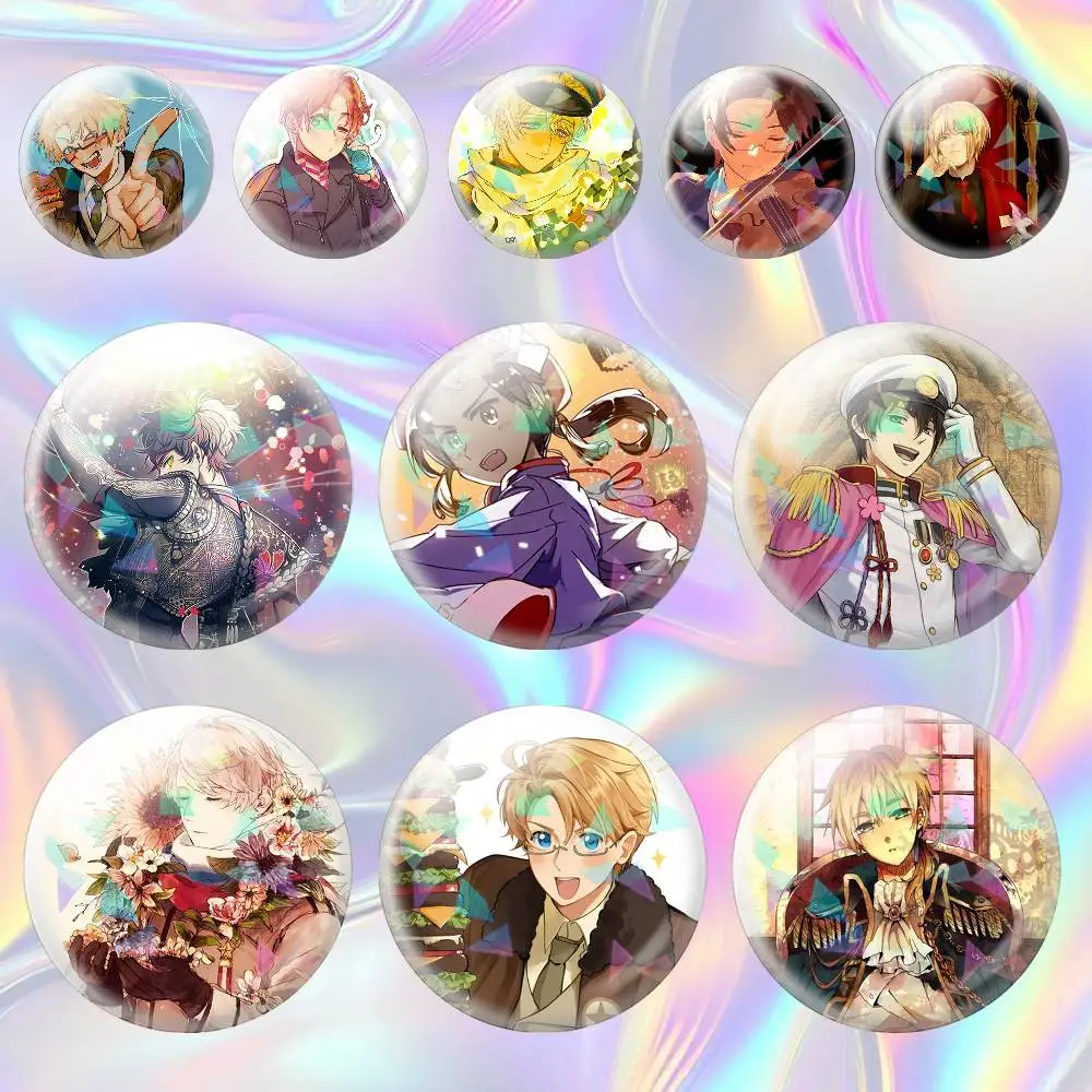 

Hetalia Anime 75mm 44mm 25mm Accessories Toys Badge Brooch Backpack Hat Pins