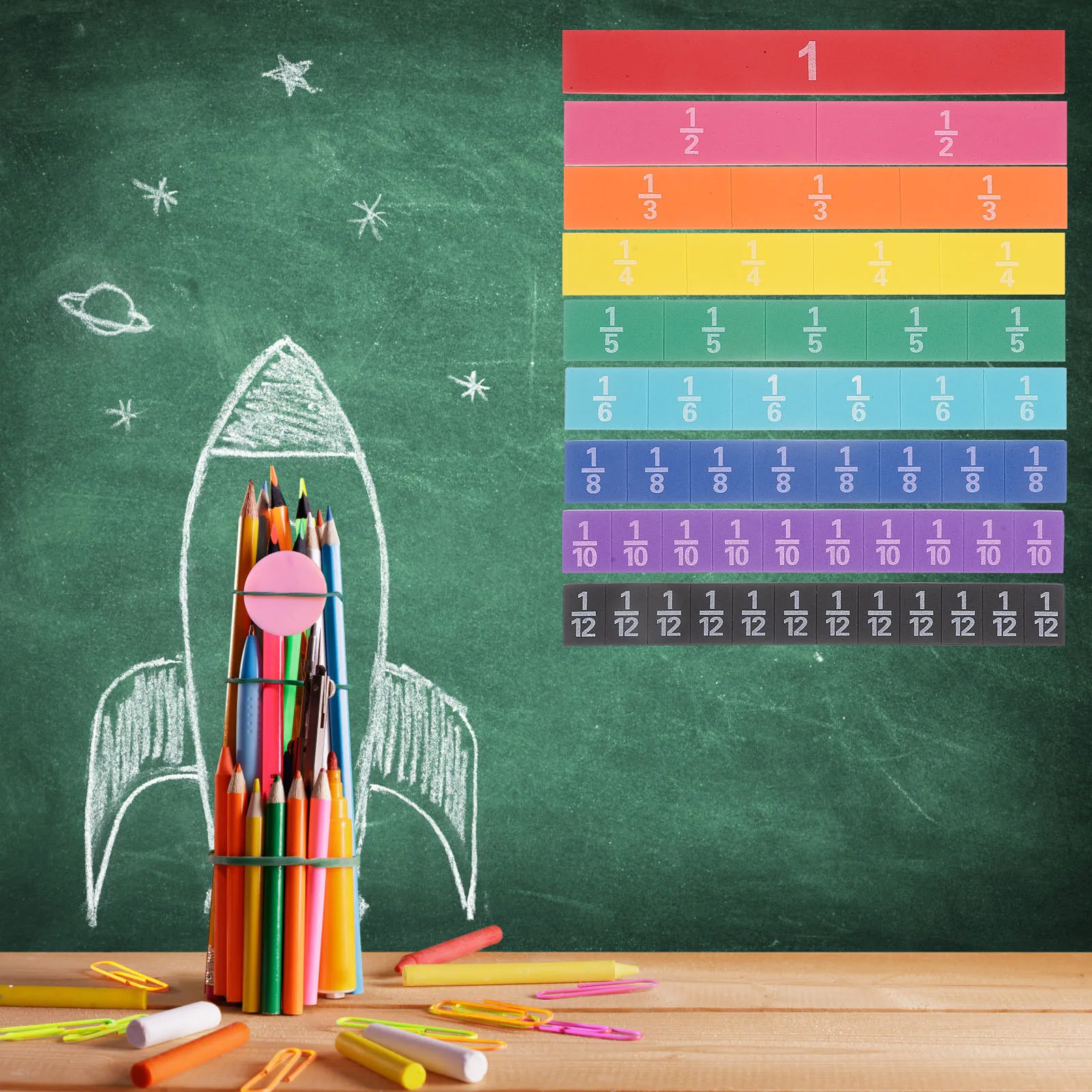 

Fraction Demonstration Teaching Aids Ceramic Tile Kids Math Learning Plaything Child