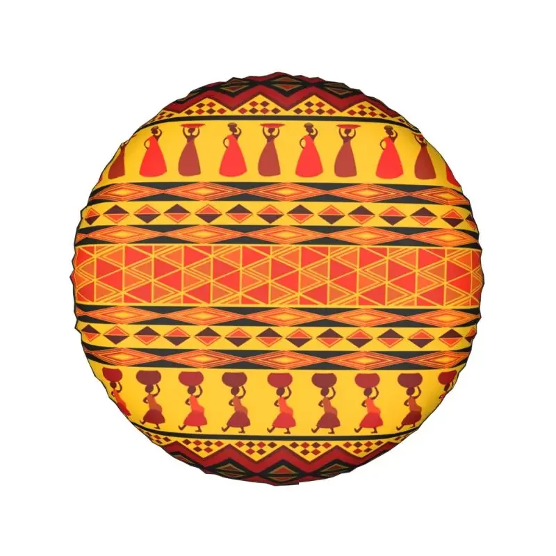 Traditional African Ethnic Design Spare Tire Cover for Prado Pajero Jeep 4WD 4x4 RV Car Wheel Protector 14