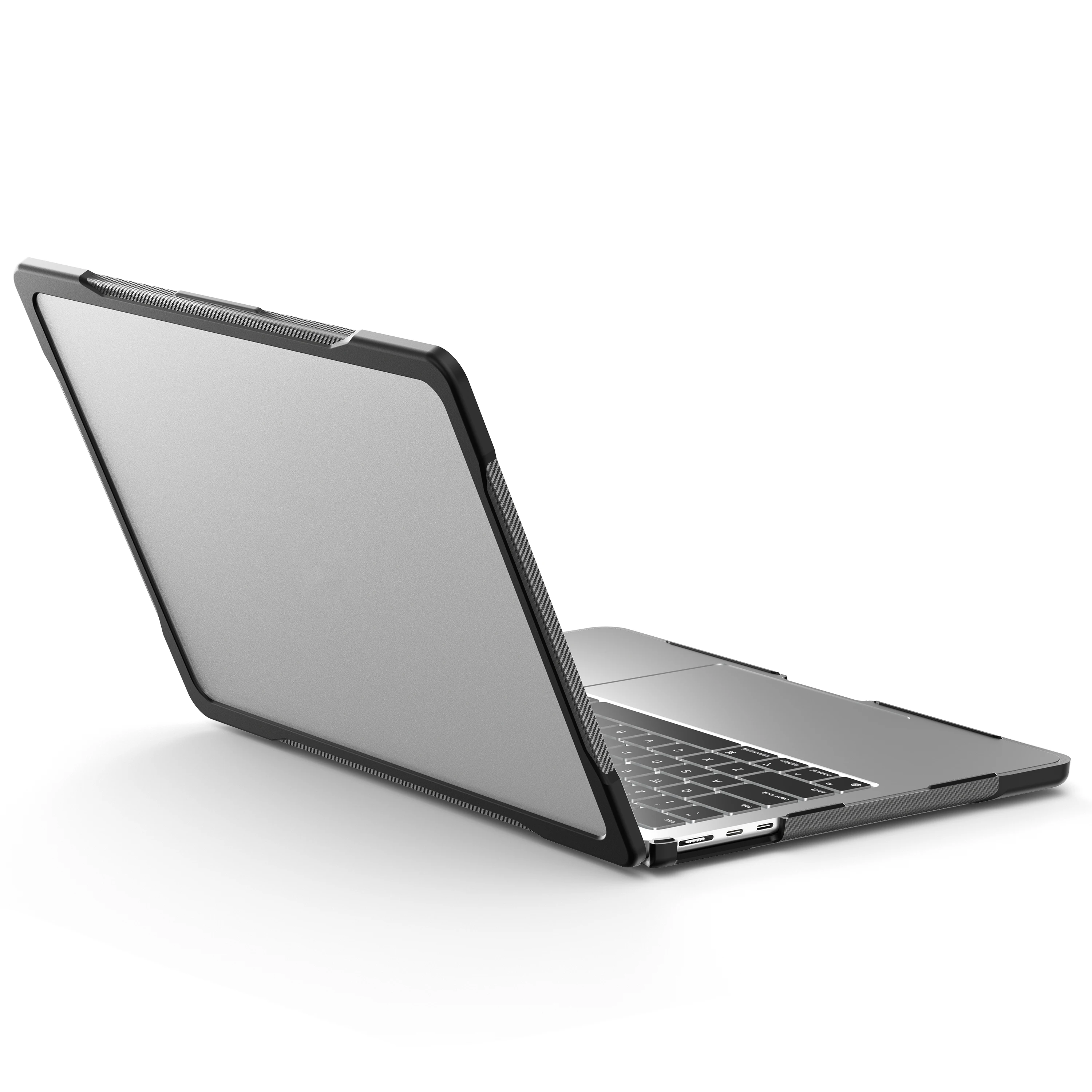Soft Edge TPU PC Hybrid Semi-Transparent Protective Case for MacBook Air 13 Inch 2022-2026