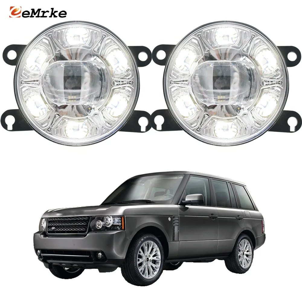 Led Fog Lights Assembly for Land Range Rover III L322 2010 2011 2012 Car PTF Lens Daytime Running Lamp DRL Can Turned On/Off