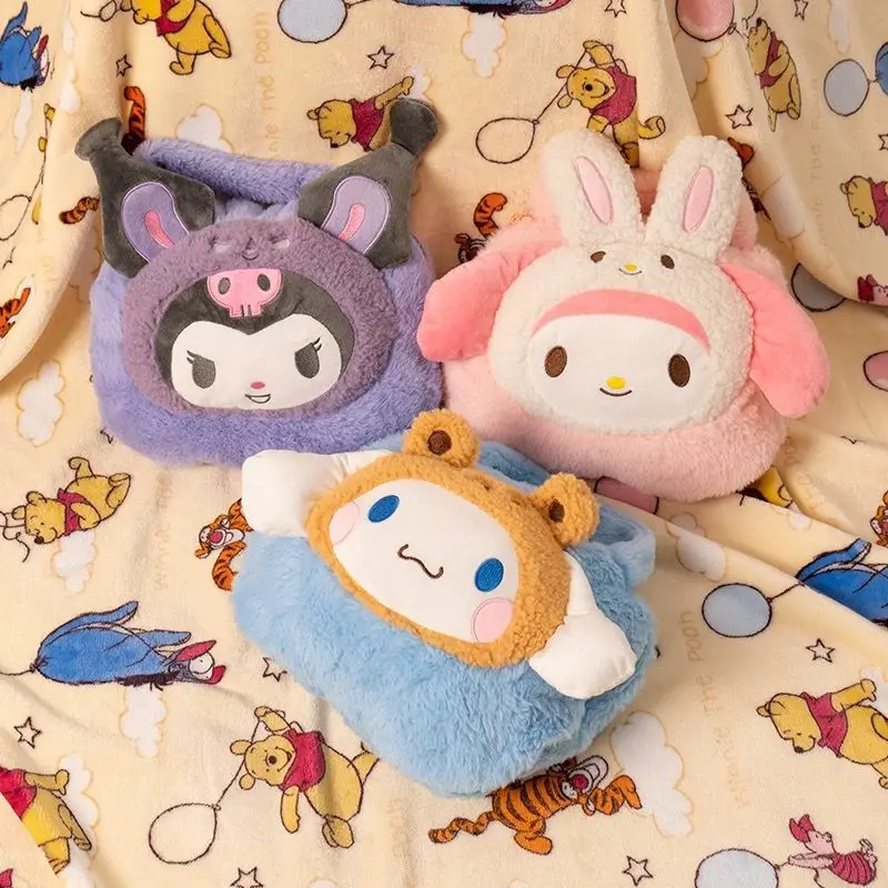 

Cartoon Portable Blanket Storage Handheld Style Office Nap Sofa Cover Student Dormitory Air Conditioning Blanket
