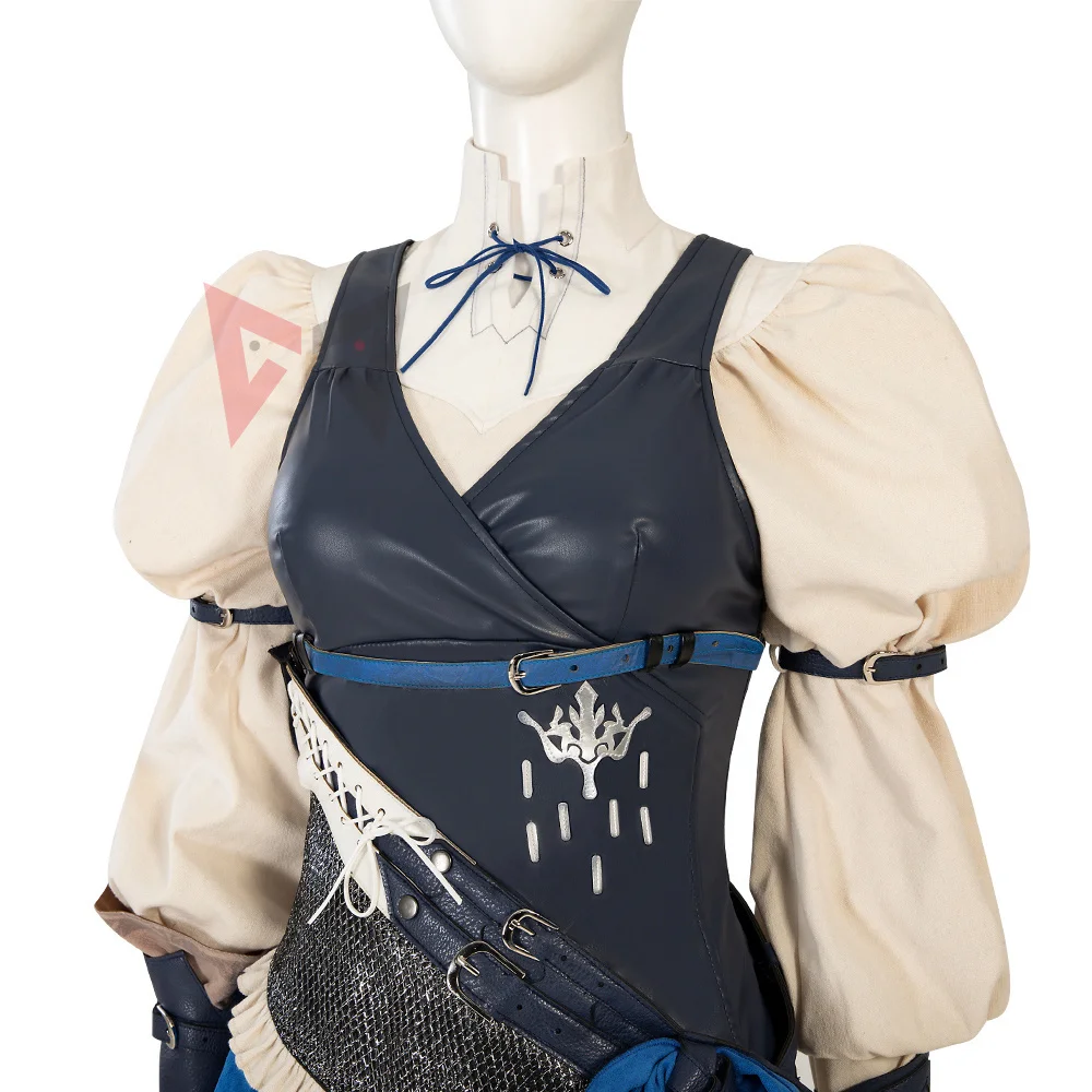 Disfraz de Cosplay para mujer, camisa, chaleco, pantalones, hecho a medida, el juego Final Fantasy XVIII, Wong Warrick, nuevo