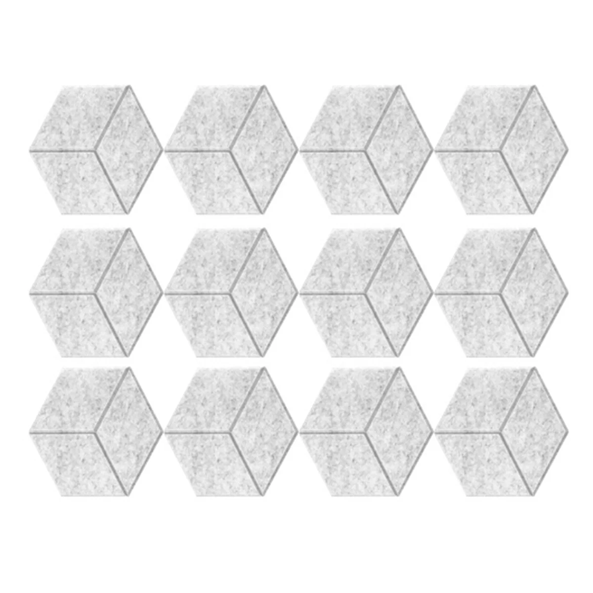 

AZZ-12 Pack Self Adhesive Acoustic Panels 11.8inch X 10.2inch Sound Proof Foam Panels with High Density