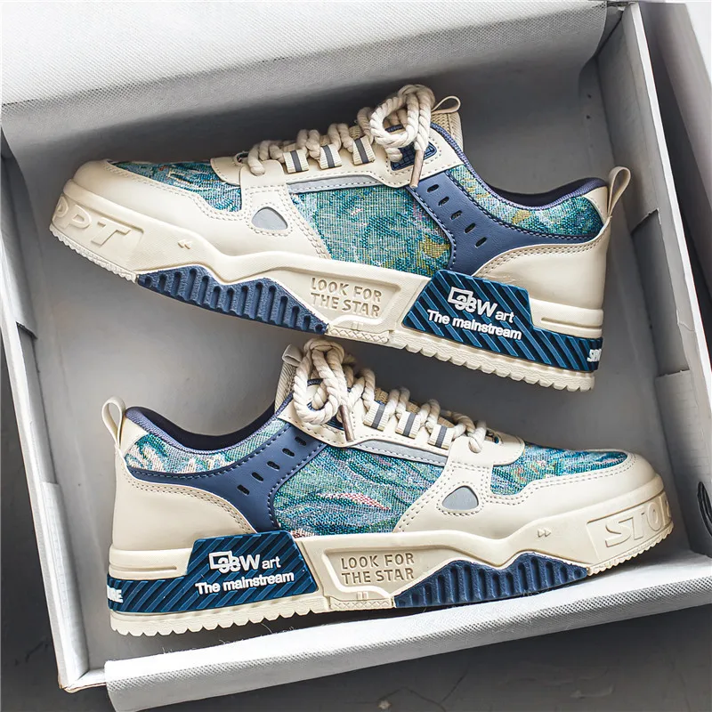 

New men's shoes for summer, breathable, versatile, niche, original casual sneakers, thick-soled, anti-slip, and trendy sports sh