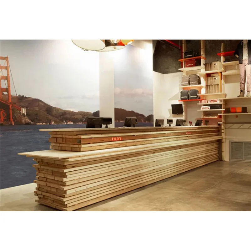 custom.Modern New Shop Counter Design Pan Shop