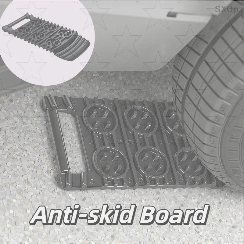 

1PC Emergency Wheel Anti-Skid Pad, Tire Recovery Tracks, Off-Road Snow Chain Shovel Ramp Board Equipment