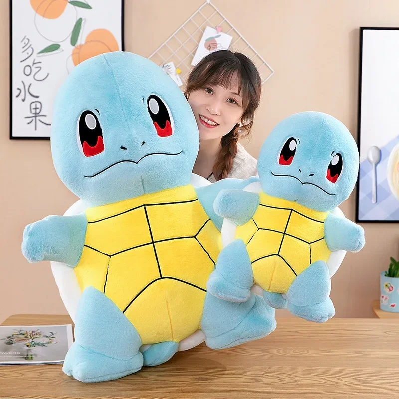 Anime Cartoon Pokemon Squirtle Plush Toy Doll Stuffed Cute Cushion Pillow Soft Room Decor Children Birthday Gift Plush Toy