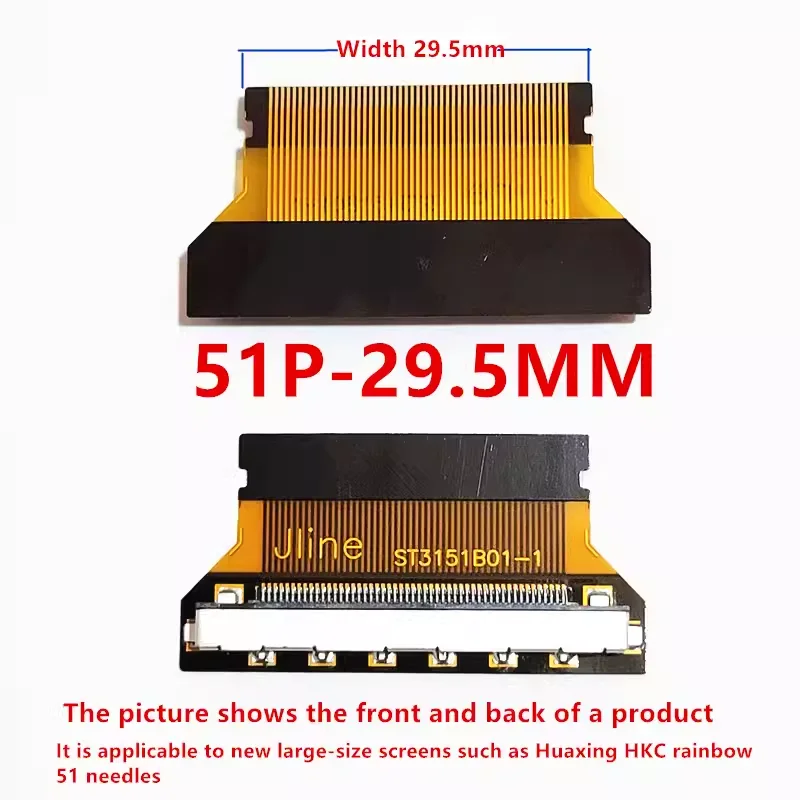 15PCS/LVDS Screen FIX30P to FPC 30P/51P1.0/0.5MM Flexible Flat Cable Interface Adapter EDP Adapter Board