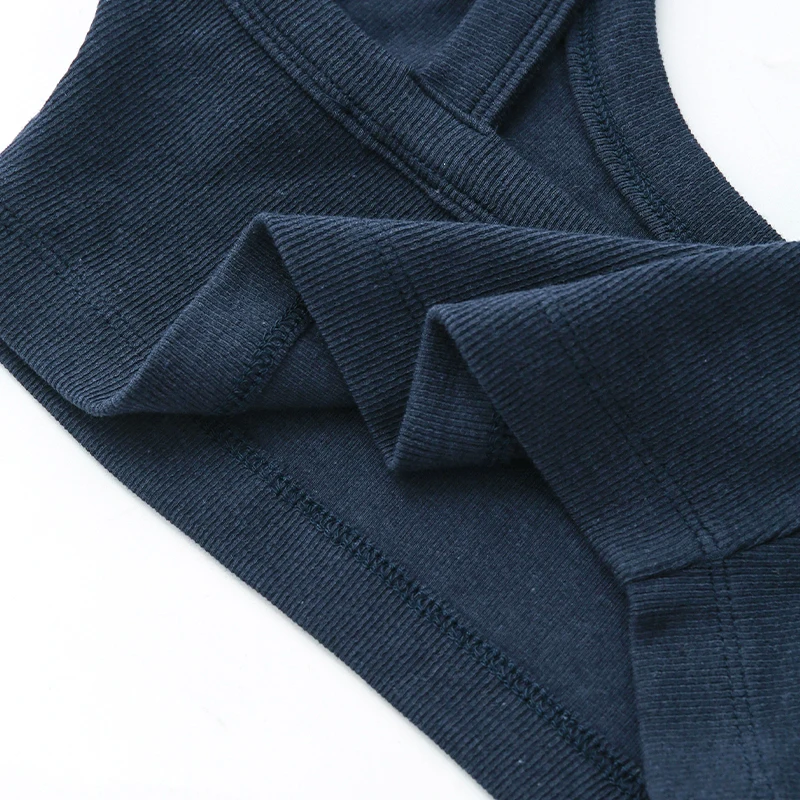 Gestrickte Baumwolle Frauen Rohr Top Stretchy Rippen Ärmellose Streetwear Schlank Weiß Crop Tops Sexy Sommer Tops Cami Femme – Detail 25