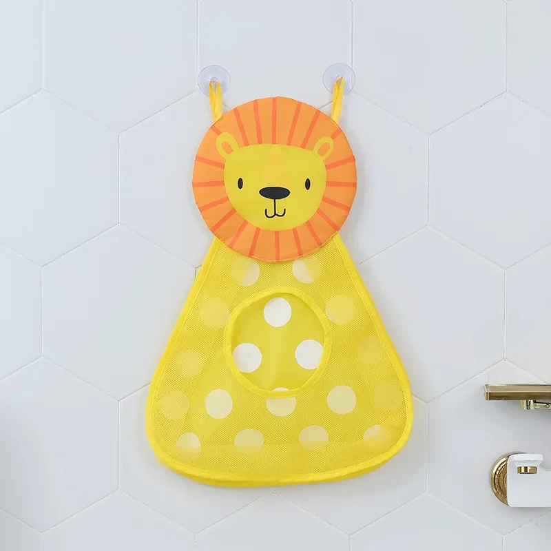 아기 욕실 메쉬 가방 흡착 디자인 목욕 장난감 어린이 바구니 만화 동물 모양 천 모래 장난감 수납망 메쉬 가방 장난감