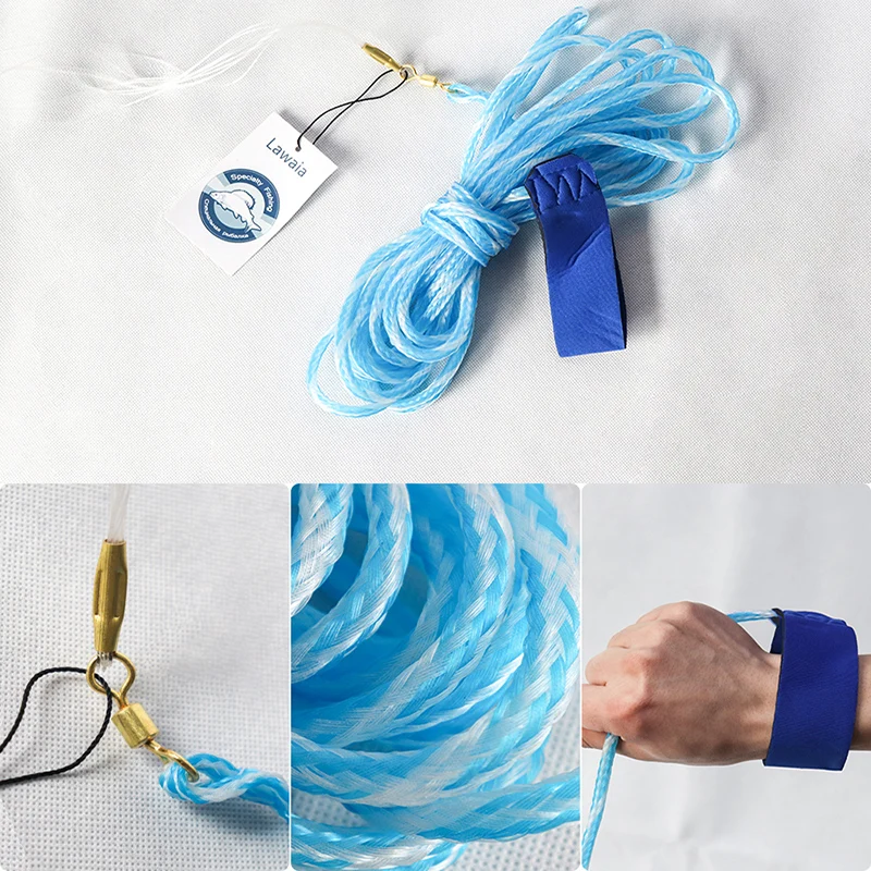 Lawaia red de pesca sin plomo – monofilamento transparente tiro a mano - imagen 5