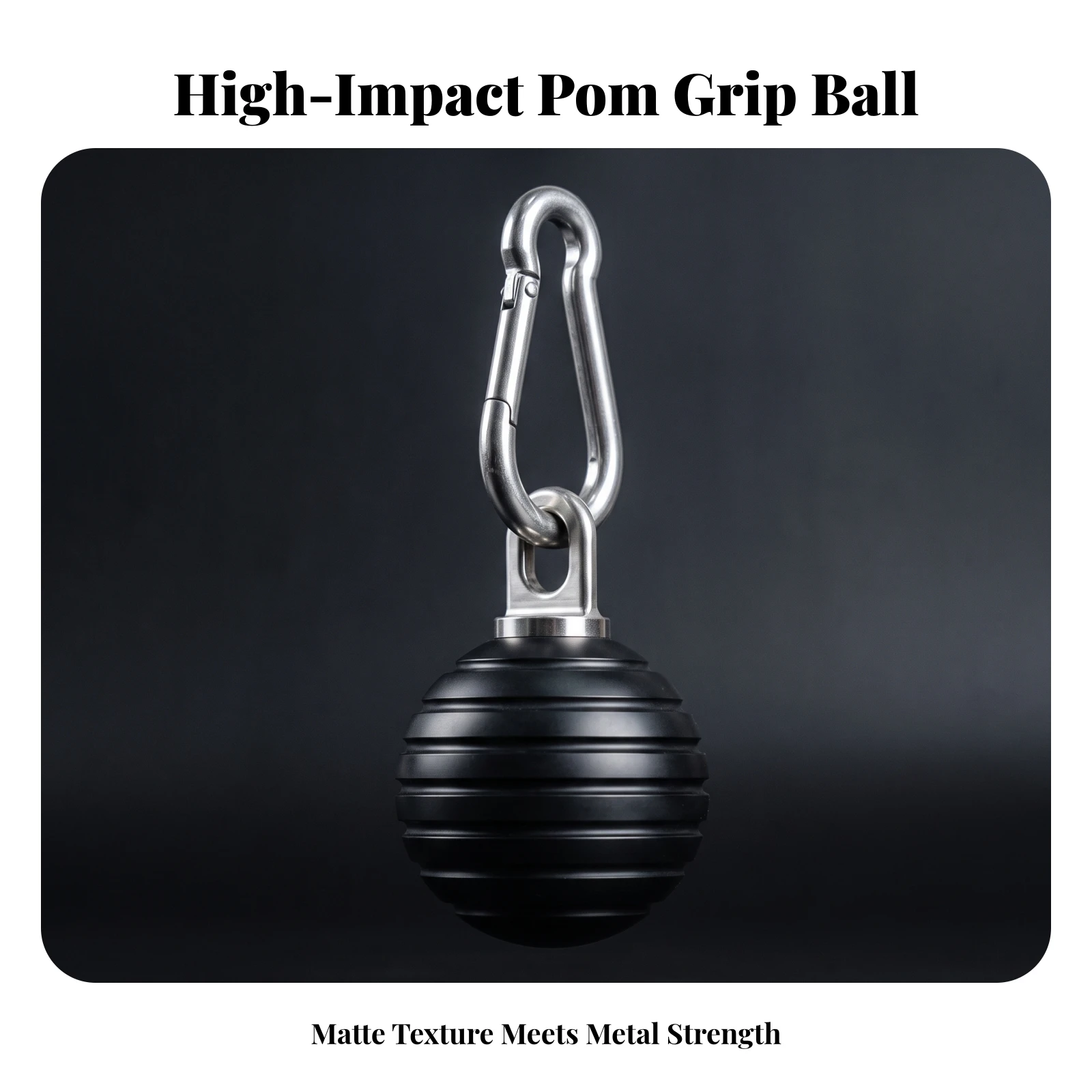 Grip Training Ball Wear-Resistant Grip Ball with Attachment Loop Fitness Equipment Compact Lightweight for Climbers, Home Gym