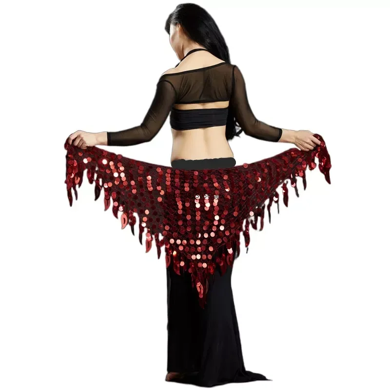 Bellydance Hip Scarves Scarf Dancing Indian Waist Chains Mermaid Sequin Belly Oriental Eastern Dance Belts Costumes for Womens