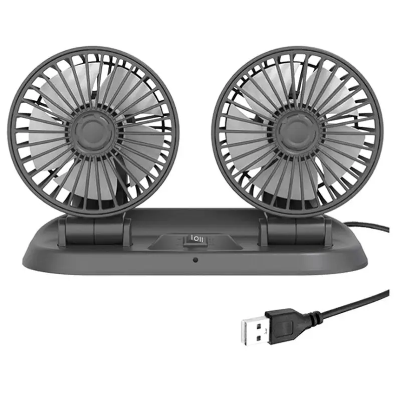 

AEE4-1 Piece Multi-Function Double-Headed Electric Fan Car Fan Truck Strong Wind USB Interface