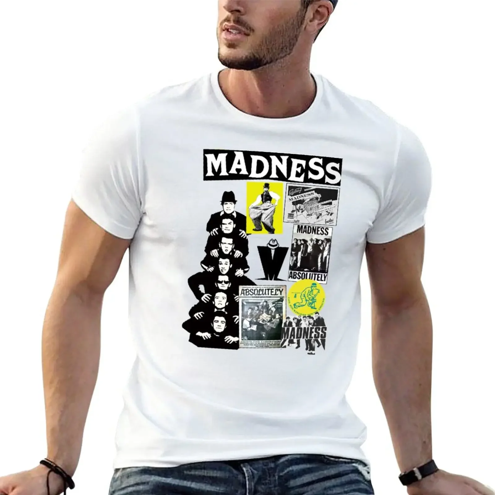 

New absolutely The madness retro band gift for fans T-Shirt Blouse plus size t shirts funny t shirt fitted t shirts for men