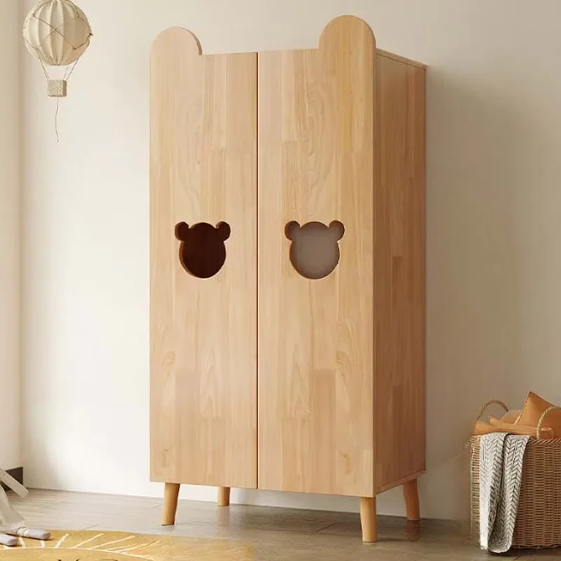 Wood Cute Wardrobe Children Organizer Aesthetic Room Storage Closet Armable Bedroom Hotel Ropero Armable De Ropa Home Furniture