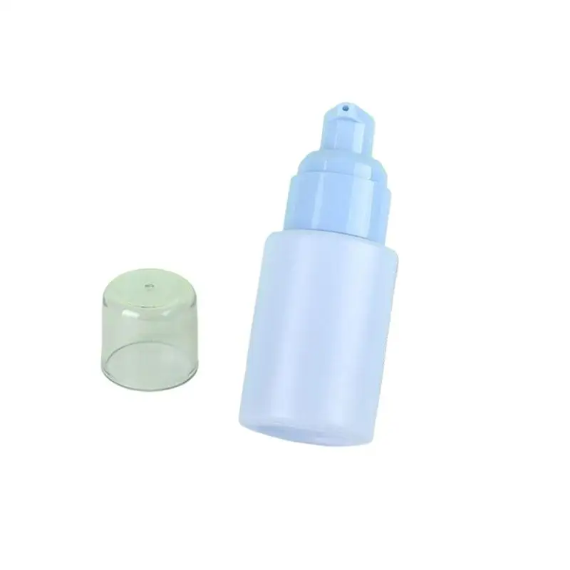 Botella con bomba vacía de 30ml, dispensador de base líquida de vidrio colorido, herramienta de maquillaje, botella exprimidora esencial de viaje portátil, belleza