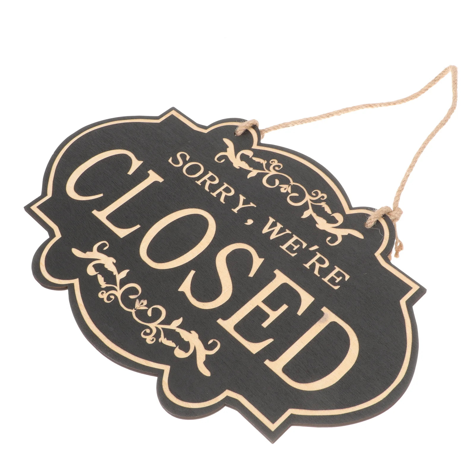 Retro Closed Sign Open Shop Supplies Vintage Lightweight Door Delicate Wood Wear-resistant Wooden Practical