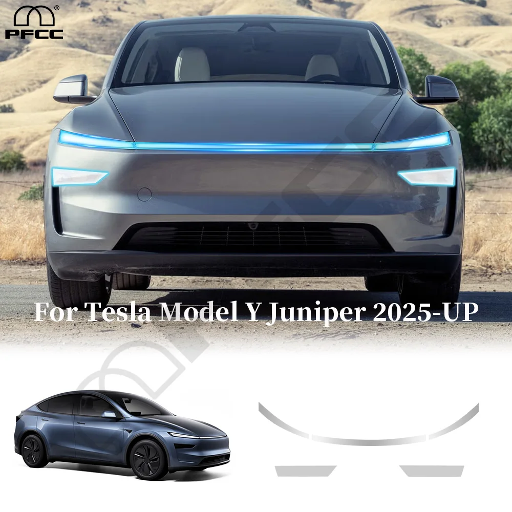 

Headlight TPU Protection Film For Tesla Model Y Juniper 2025 2026 Door Handles Rearview Tail Light Anti-scratch Precut Clear PPF