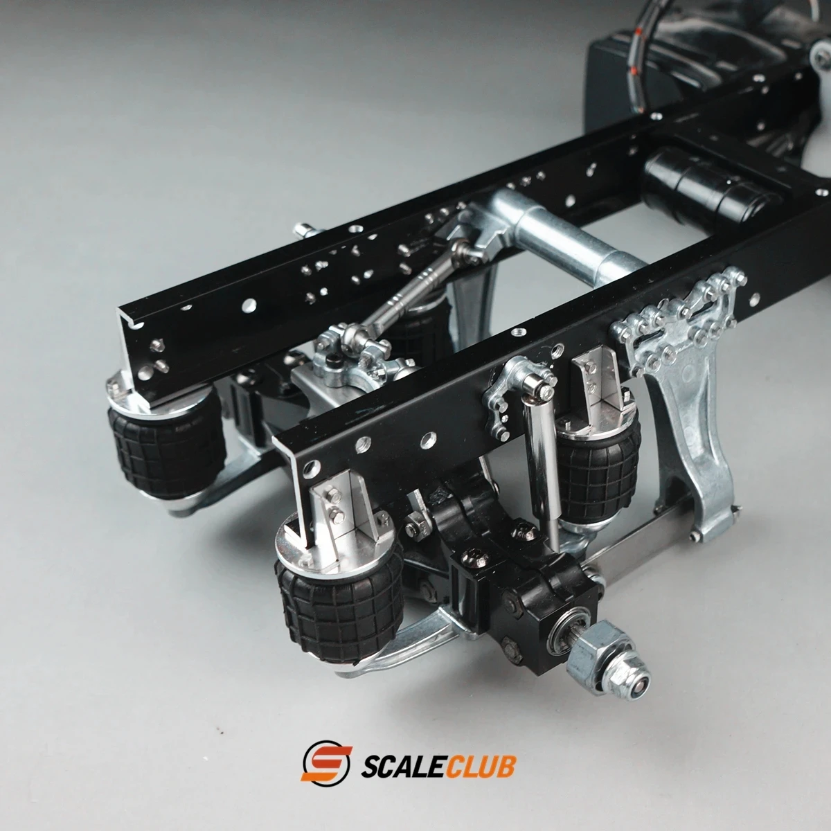 Scaleclub Model Rear Axle Single Airbag Suspension System For Tamiya  Scania 770S MAN Benz Volvo RC Trailer Tipper Car Diy Parts