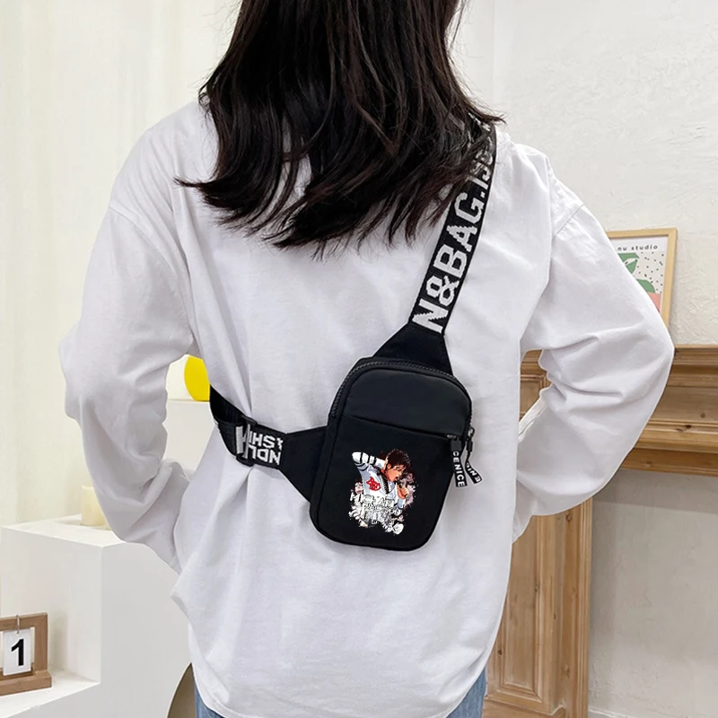 Michael Jacksons Series Small Crossbody Bags Lightweight Cartoon Shoulder Bag Trend Mobile Phone Chest Pouch Funny Birthday Gift