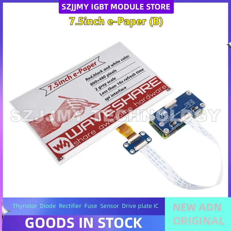 NEW ORIGINAL IN STOCK  Raspberry Pi/Nvidia 7.5-inch e-Paper e-Ink Screen Module Red Black White SPI Communication