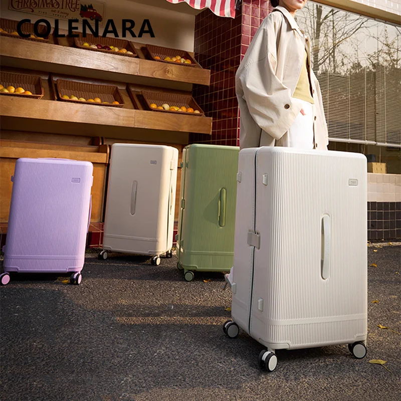 COLENARA Suitcase on Wheels 20 Inches PC Boarding Box Large Capacity Multifunctional 22