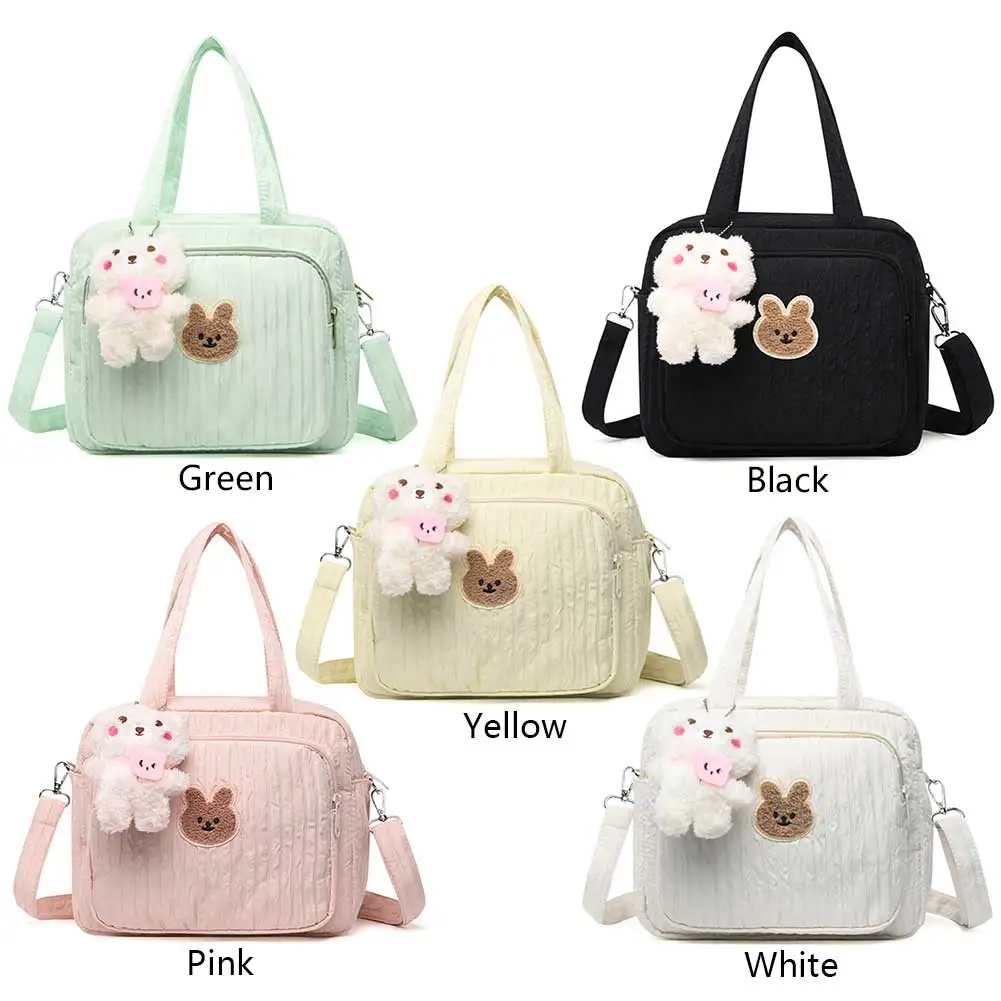 

Baby Diaper Bags with Pendant Diaper Maternal Bag Portable Cute Cartoon Multi-function Large Capacity Nylon Organizer Travel Bag