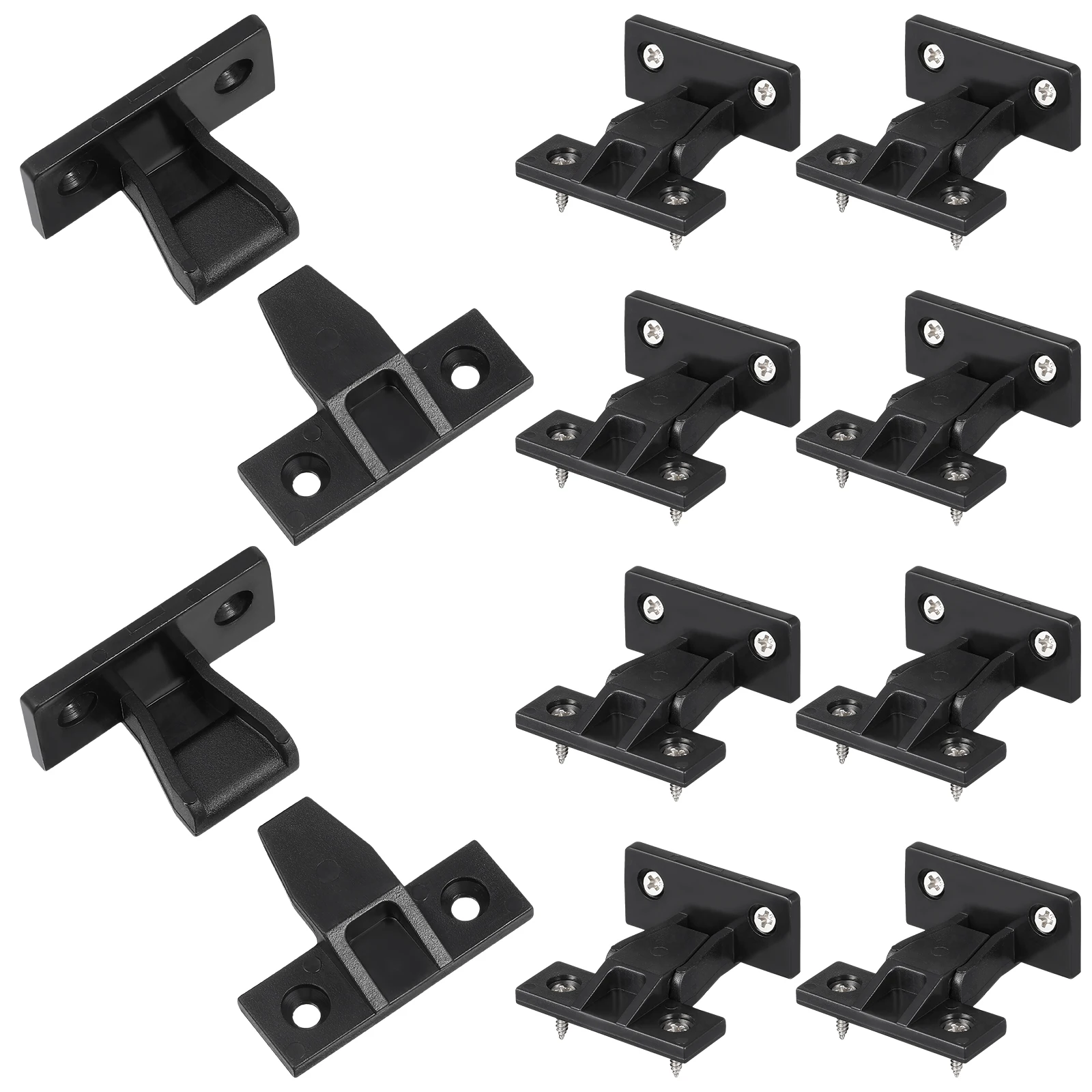 

10pcs Push-On Corner Buckle For Furniture Panel Cabinet Wardrobe Mounting Hardware Accessories Fastening Connectors
