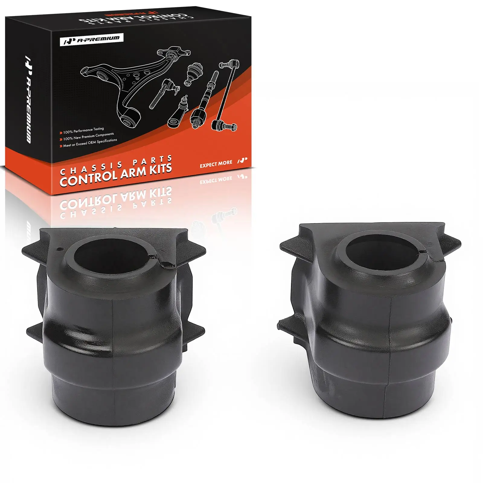A-Premium 2x Front To Frame Sway Bar Bushings for Ford Explorer 2006-2019 Flex 2010-2012 Lincoln MKT 2010-2012