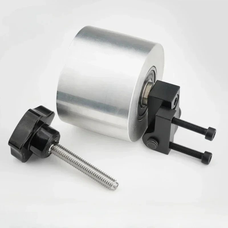 Belt Grinder Aluminium φ68*50mm Wheel with Sand Belt Adjustable Double Bearing Driven Wheel for Belt Sander Conveyor Guide Wheel