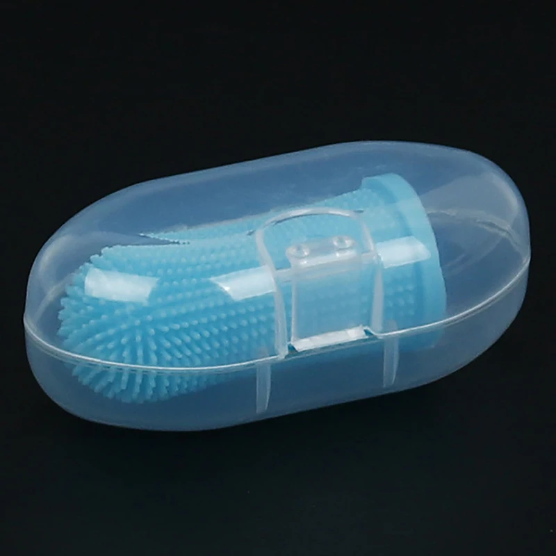 Cane morbido Pet Finger spazzolino da denti pulizia dei denti cura dell'alitosi strumento spazzolino da denti in Silicone forniture per la pulizia del gatto pulizia orale dell'animale domestico