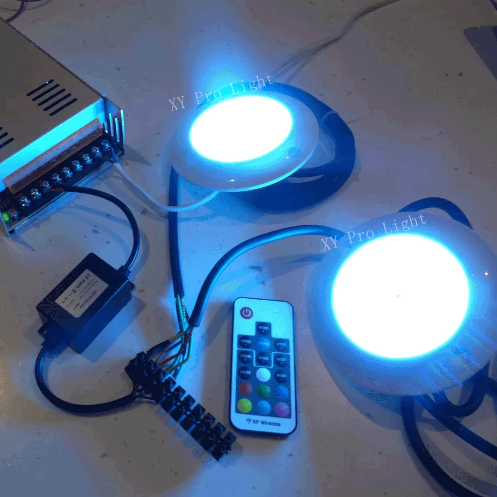 IP68 DC12V 12W RGB LED Pool Lights Waterproof Outdoor/Indoor Underwater Lamp Fountains Landscapes Lamps Piscina Luz Spotlights