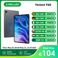 Teclast T60 12 inch tablet Android 14 2000x1200 T620 8 Core CPU Max 20GB RAM 256GB ROM 4G LTE type C 8000mAh Widevine L1