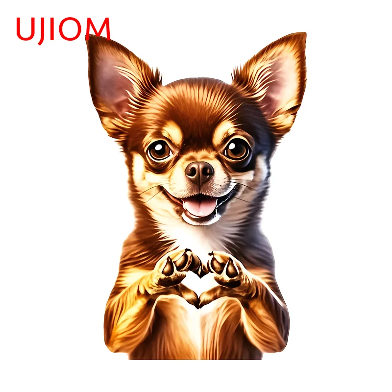 UJIOM Corgi DOG Wall Sticker Kawaii Interesting High Quality Sunscreen PVC Decal Wardrobe Suitcase Room Decoration Accessories