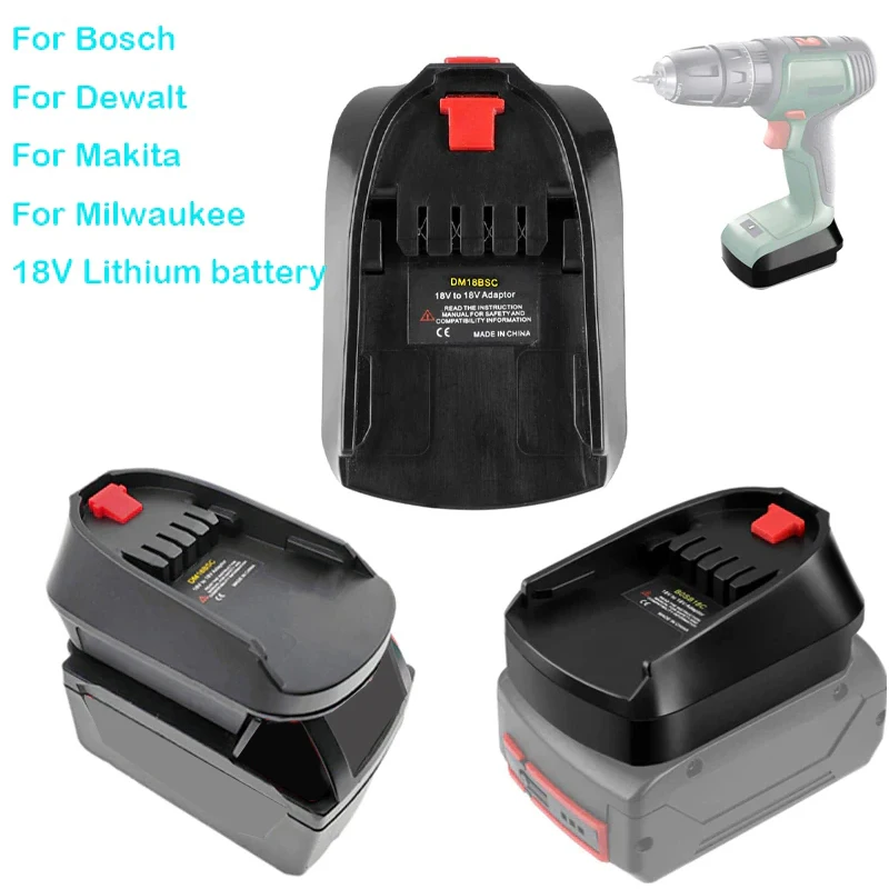 For Bosch/Dewalt/Makita/Milwaukee 18V Lithium battery To For Bosch C tool Adapter Converter 18V Battery Electrical Tool Replace