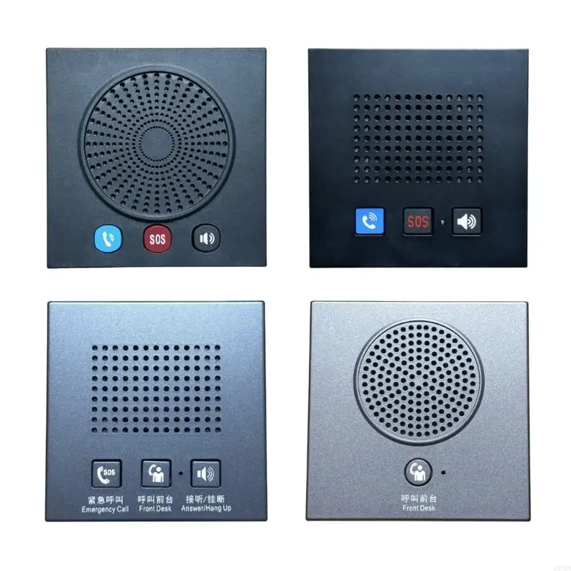 Embedded Hotel Room 86 Box Panel Bathroom Wall Hanging Intelligent Wall Hanging Speakerphone Easy Installation Telephone H8WD