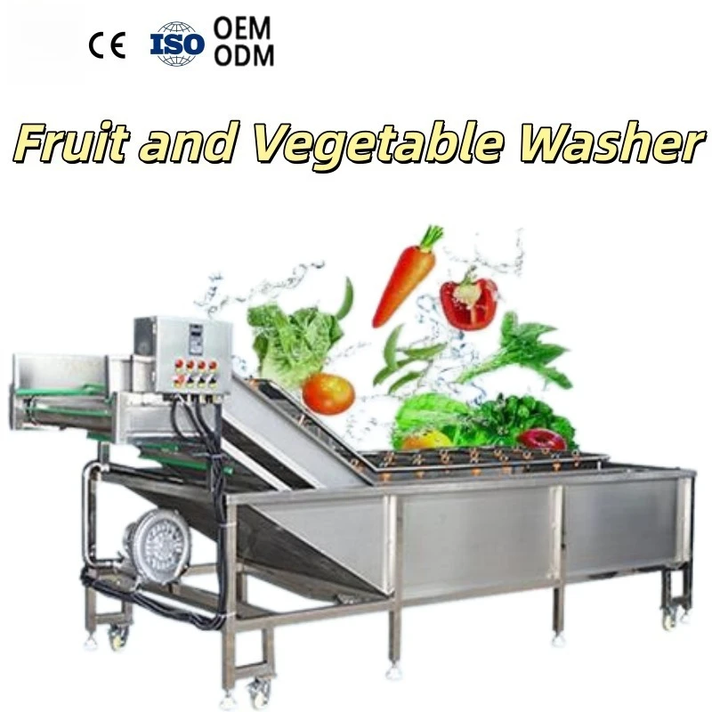 Industrial SUS304 Bubble Washing Machine for Fruit and Vegetable Cleaning with CE Certificate