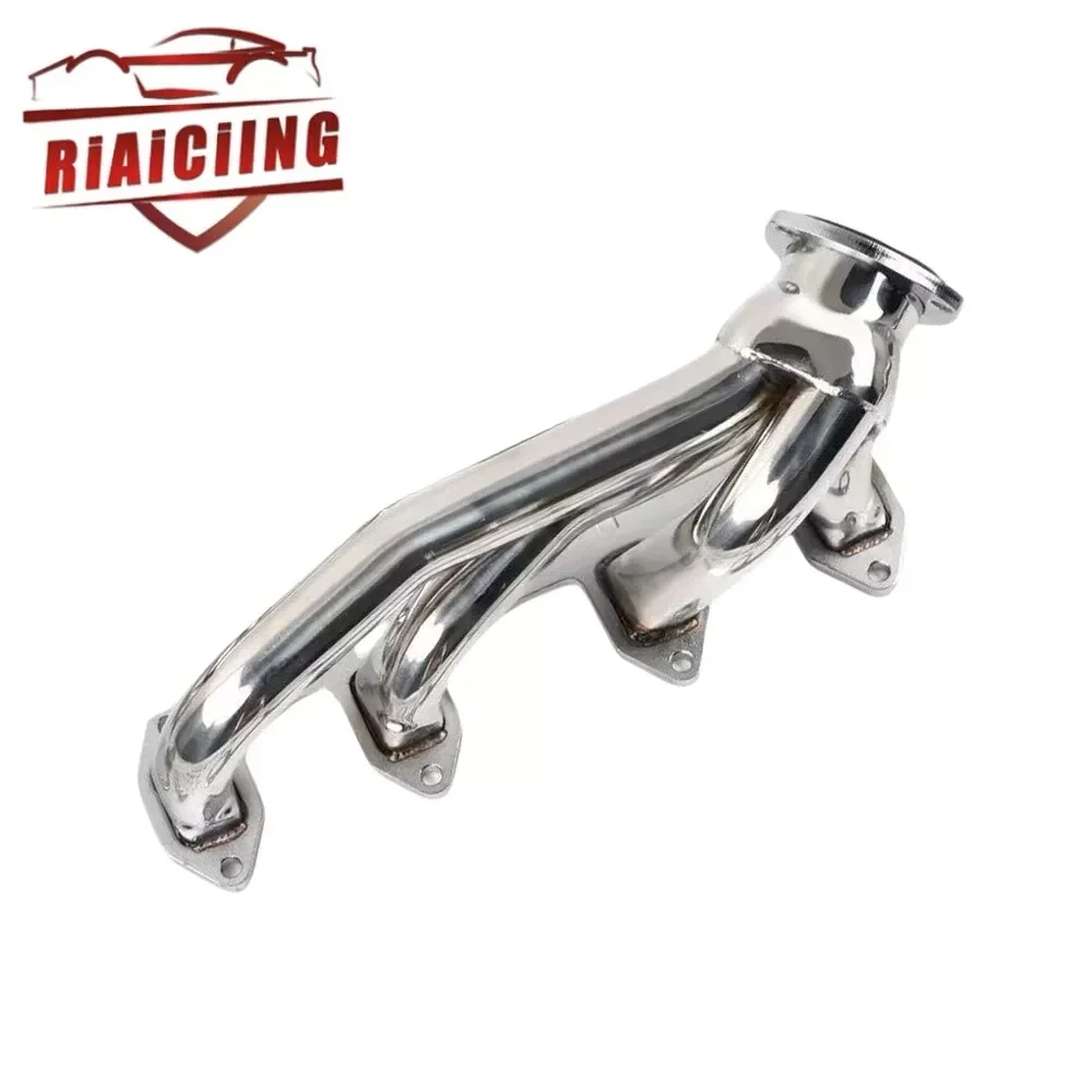 Silver Stainless Hugger Exhaust Headers Shorty Hugger Exhaust Headers For Ford Big Block FE 330 360 390 428 V8 Exhaust Manifolds