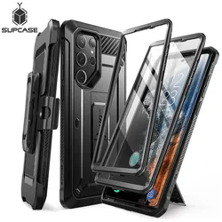 Coque intégrale à Clip de ceinture, étui robuste avec protection d'écran intégrée pour Samsung Galaxy S23 Ultra 2023 UB Pro, double couche