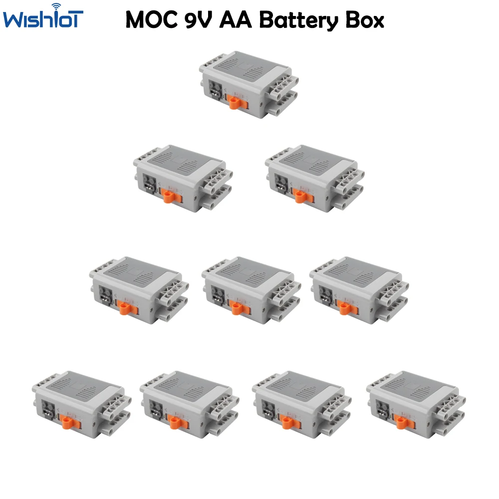 Technical Parts 8881 AA Battery Box Compatible with legoeds Building Blocks MOC Power Functions Car Train Motor Modification