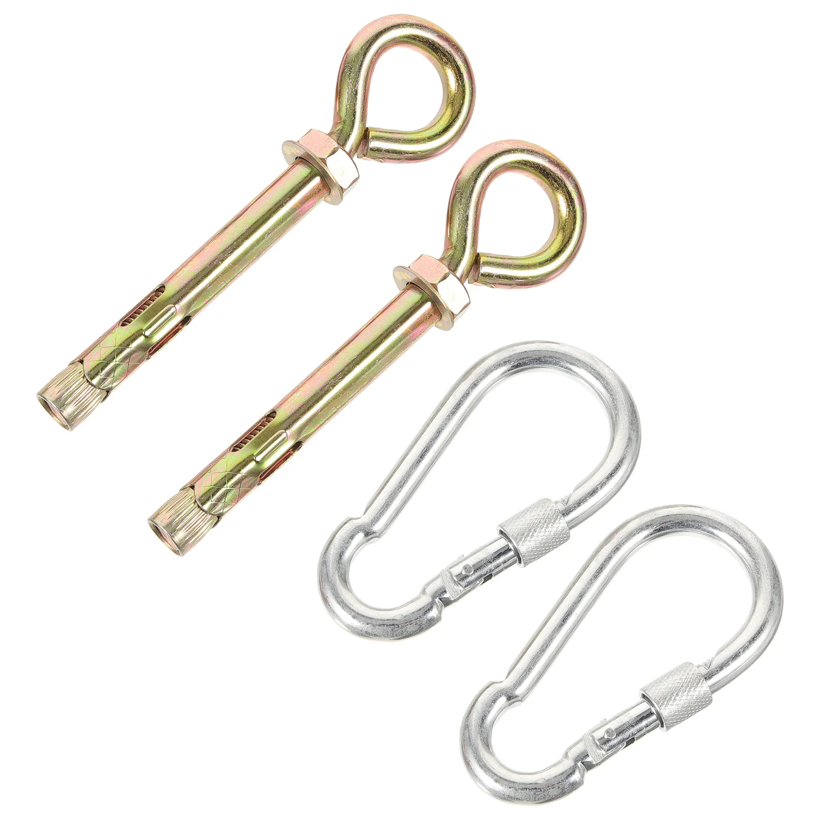 

1Set Heavy Duty Ceiling Hooks Stainless Steel Hammock Hanging Kit Swing Hanger for Chairs Beds Baskets Ceiling Hooks