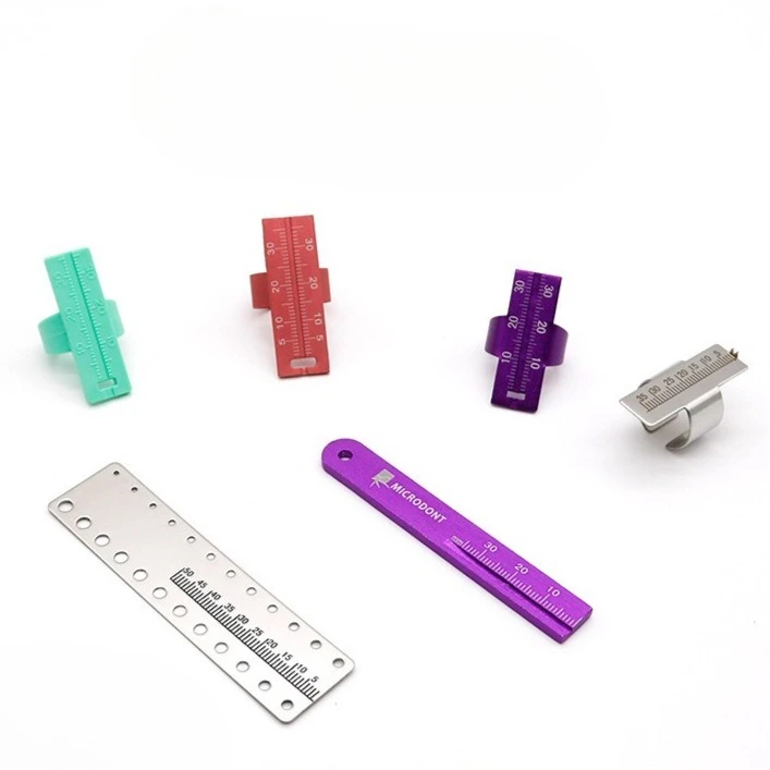 Stainless Steel Root Canal Measuring Finger Ruler Alloy Measuring Ruler Repair Tool Measuring Ruler Best Tools