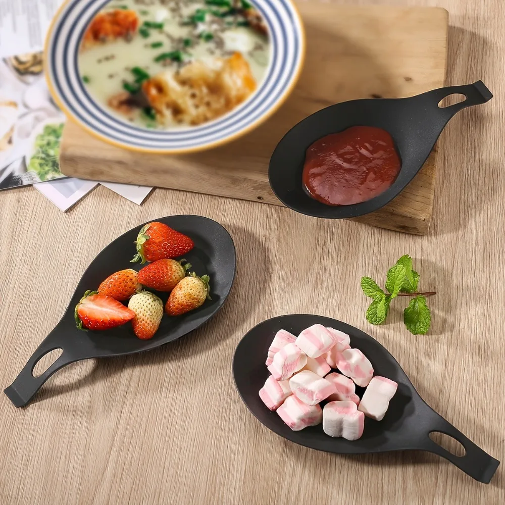 1pc Heat Resistant TPE Spoon Rest, Easy Clean Kitchen Utensil Holder, Multifunctional Scoop Pad & Sauce Dish Mat