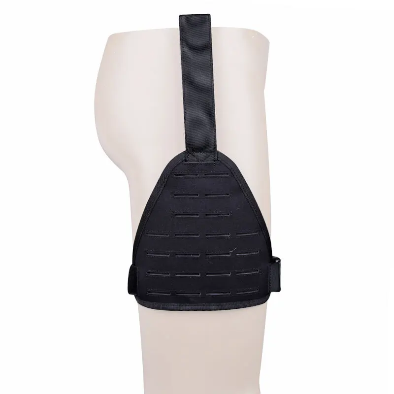 TACTIFANS Laser Cutting Molle Drop Leg Platform Panel High Ride Hook-and-loop Belt Strap Padded Interior Mesh