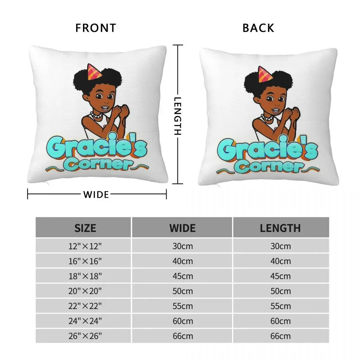 Gracies Family Corner Cute Phonic's Song Square Pillowcase Pillow Cover Cushion Decor Comfort Throw Pillow for Home Car