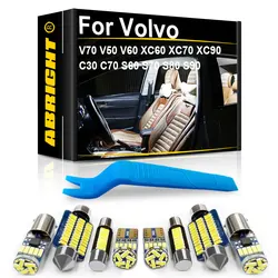 Car Interior LED Light For Volvo V70 V50 V60 XC60 XC70 XC90 C30 C70 S60 S70 S80 S90 Wagon Sedan Accessories Canbus Indoor Lamp
