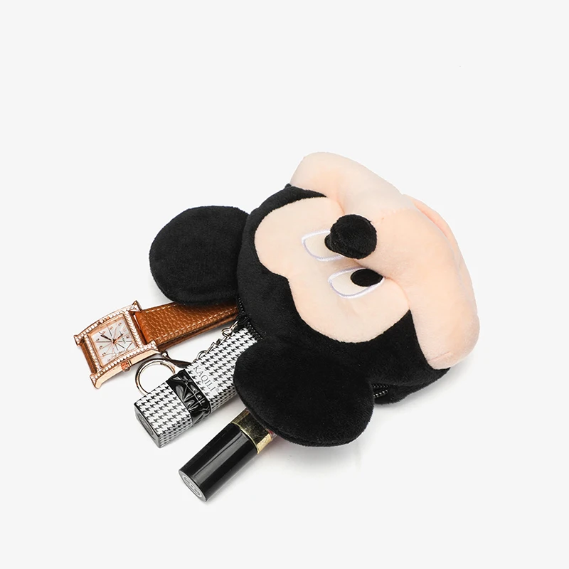 Disney Mickey Mouse plush toy coin purse keychain cute cartoon pendant children's creative gift Christmas birthday gift