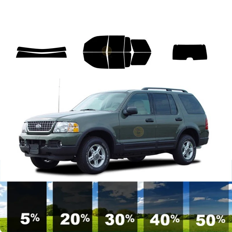 

precut Removable Window Tint Film For Car 100% UVR 5%-35%VLT Heat Insulation Carbon ﻿For FORD EXPLORER 4 DR SUV 2002-2005